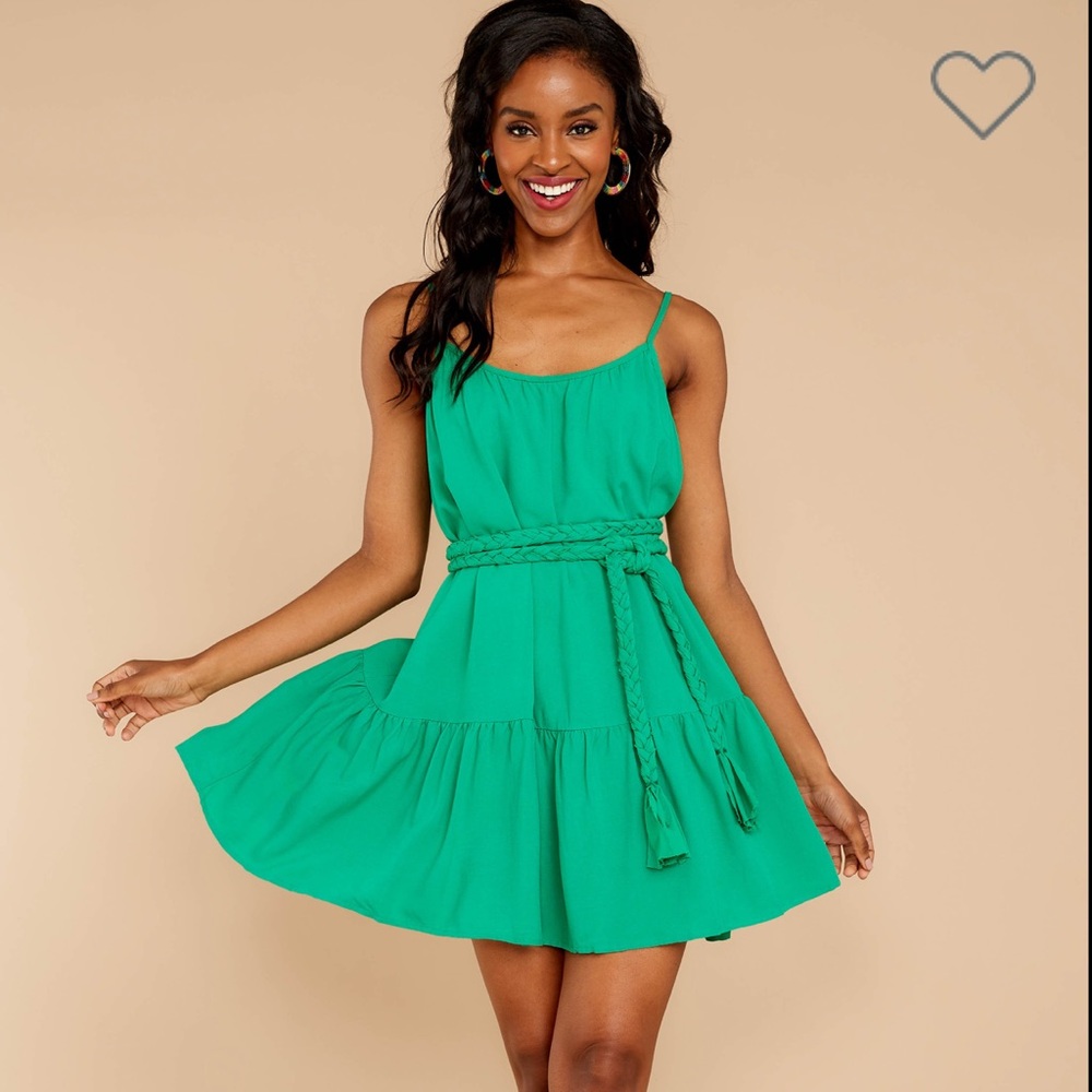 Halcyon Days Shamrock Green Dress